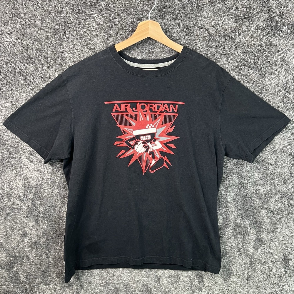 Nike Air Jordan Mens Shirt Size XL Black Red Air Jordan Basketball